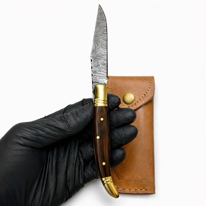 L’élégant - Couteau Gravure Personnalisée - Damas.