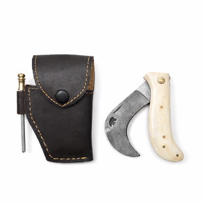 Serpette Gravure Personnalisée - Damas - Os.