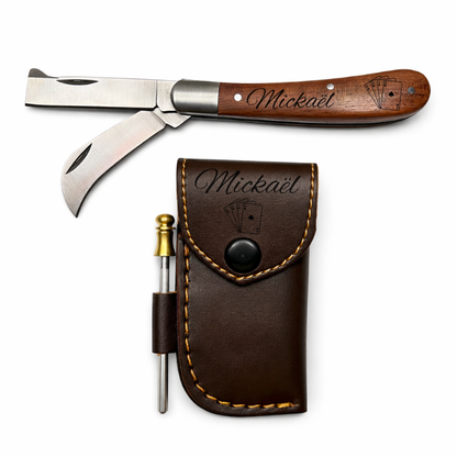 Couteau Gravure Personnalisée - La double lame.