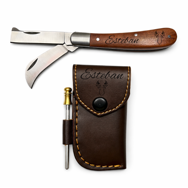 Couteau Gravure Personnalisée - La double lame.