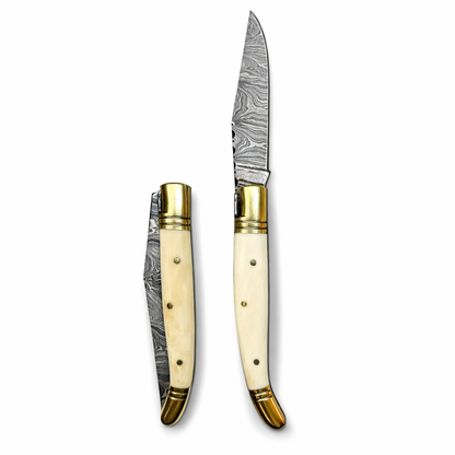 L’élégant - Couteau Gravure Personnalisée - Damas.