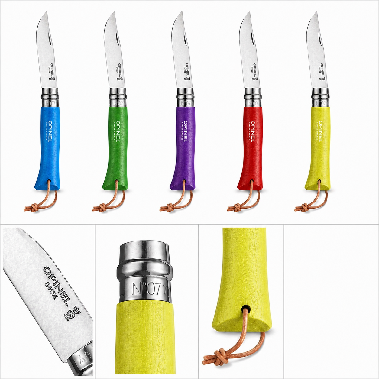 OPINEL BAROUDEUR N°07 - Manche coloré