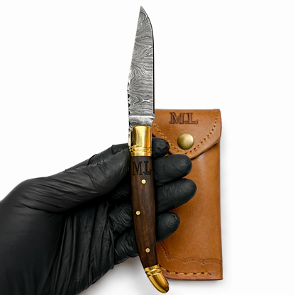 L’élégant - Couteau Gravure Personnalisée - Damas.