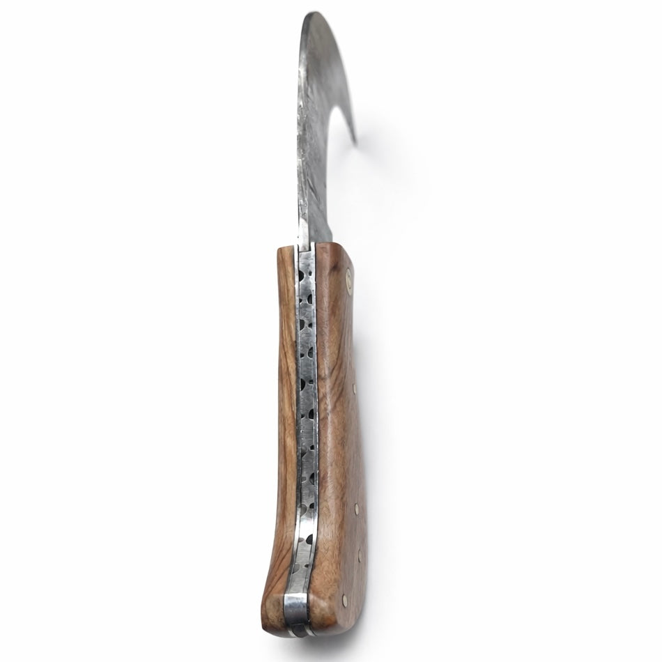 Serpette Gravure Personnalisée - Damas - Noyer.