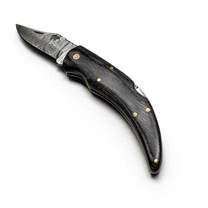 Couteau Gravure personnalisée - Ébène Damas