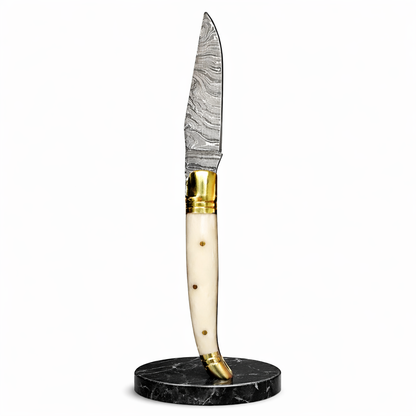 L’élégant - Couteau Gravure Personnalisée - Damas.