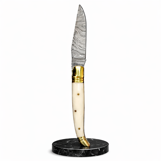 L’élégant - Couteau Gravure Personnalisée - Damas.