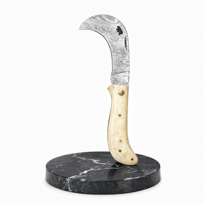 Serpette Gravure Personnalisée - Damas - Os.