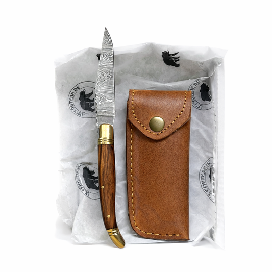 L’élégant - Couteau Gravure Personnalisée - Damas.