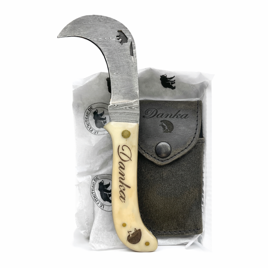 Serpette Gravure Personnalisée - Damas - Os.